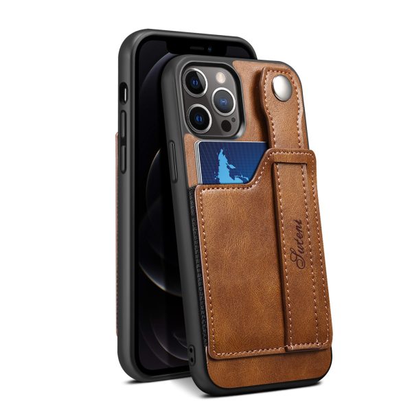 9 Card Holster Wrist Strap Case for iphone 6-14 series