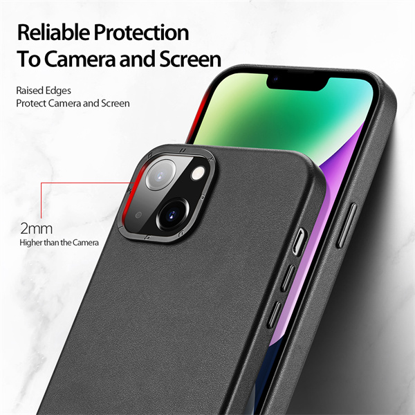 PU Back Cover with MagSafe for iPhone 14 series