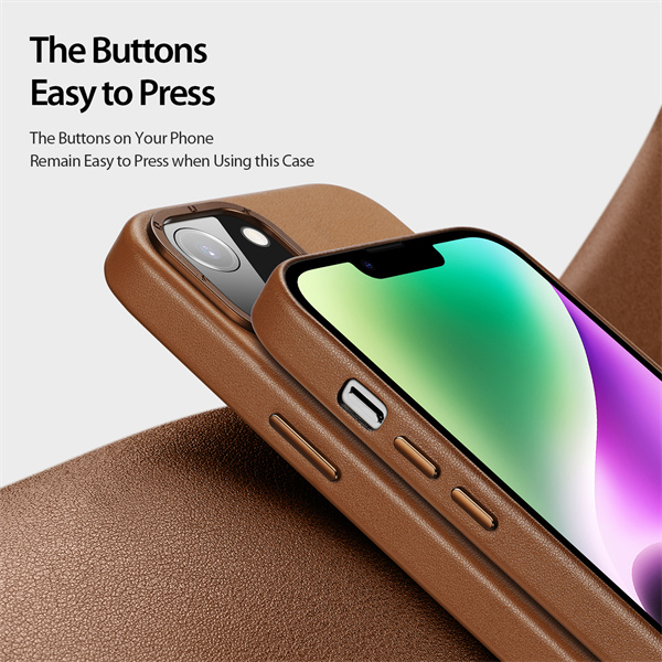 PU Back Cover with MagSafe for iPhone 14 series