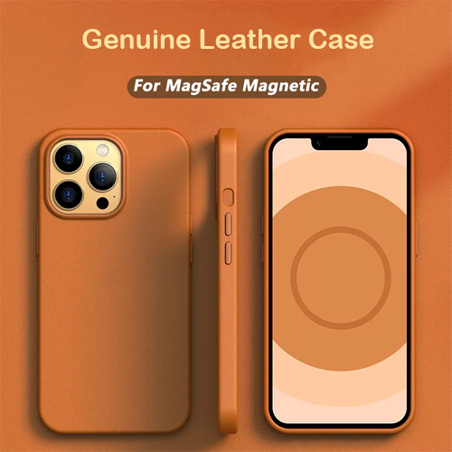 Magsafe Leather Magnetic Case For iPhone 13 14 Pro Max Mini Plus