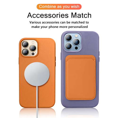 Magsafe Leather Magnetic Case For iPhone 13 14 Pro Max Mini Plus