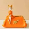 GirlTussueBox_Orange Luxury Bubble Girl Tissue Box