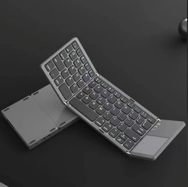 Portable Mini Three Folding Bluetooth Keyboard