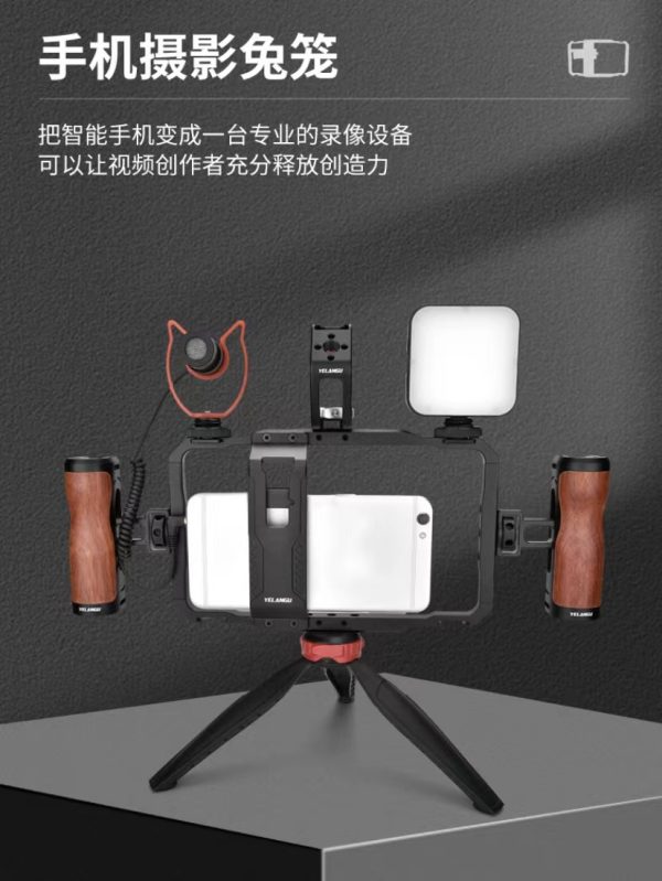 Vlogging Mount Holder Stabilizer Grip for Mobile Phone Photography