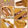 3-Layer Large Capacity Pencil Case, Fabric Stationery Bag, Multi-Compartment Organizer, Available in Brown, Khaki & Cream